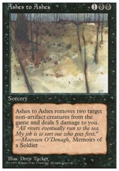Ashes to Ashes - 4th Edition - Black Border
