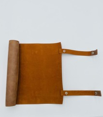 Leather Dice Scroll - Brown