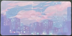 Pastel City Skyline Playmat