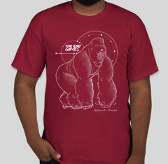 TEG Astral Gorilla Shirt - Garnet Large