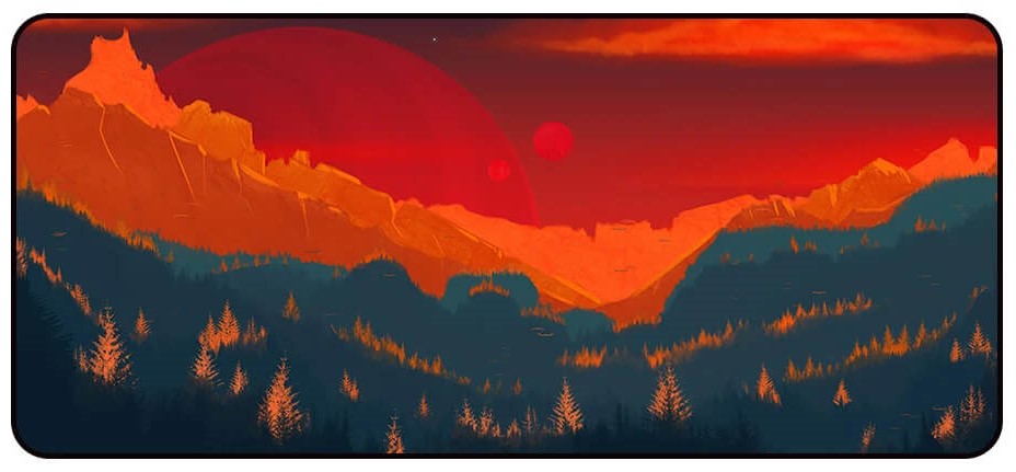 Red Sunset Playmat