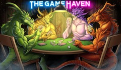 TGH Dragons Playing Poker Playmat