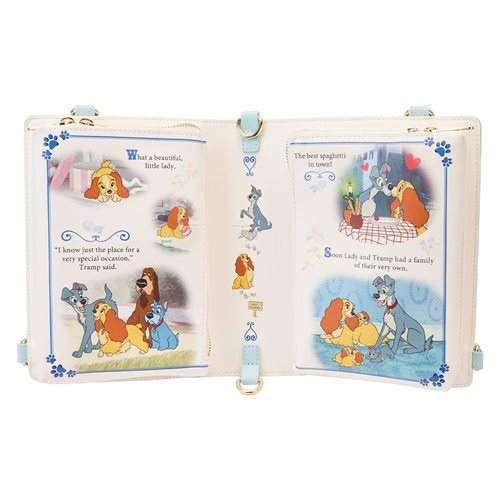 Lady and the Tramp Classic Book Convertible Crossbody Purse