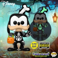 Funko Pop! Disney Skeleton Goofy Glow-in-the-Dark Vinyl Figure #1221 EE Exclusive