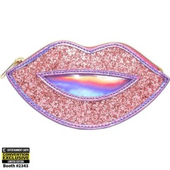 WWE WrestleMania Bianca Belair Lips Wallet / Coin Pouch Convention Exclusive