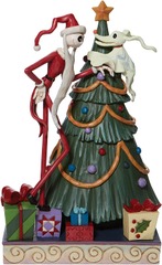 Jim Shore Disney Traditions Nightmare Before Christmas Decking the Halls Figurine GITD