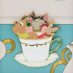 Loungefly Cinderella Peeking Lucifer and Mice in Teacup Boxed Pin