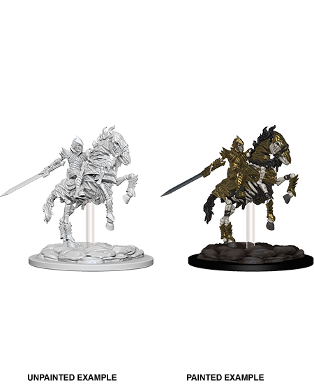 Deep Cuts Unpainted Miniatures: Skeleton Knight on Hourse
