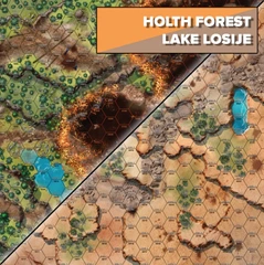 BattleTech: Battle Mat - Tukayyid - Holth Forest/Lake Losiije