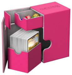 Deck Box Ultimate Guard Flip n Tray Deck Case 80+ Standard Size XenoSkin Pink