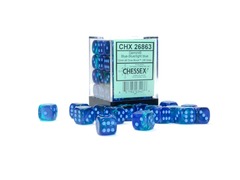 Gemini® 12mm d6 Blue-Blue/light blue Luminary™ Dice Block™ (36 dice) 26863