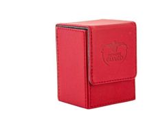 Flip Deck Case 80+ Standard Size XenoSkin Red Deck Box