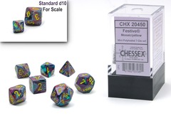 Festive® Mini-Polyhedral Mosaic/yellow 7-Die set 20450