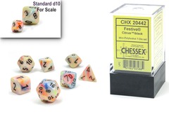 Festive® Mini-Polyhedral Circus™/black 7-Die set  20442