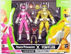 Power Rangers Lightning Collection Teenage Mutant Ninja Turtles Morphed April and Morphed Michelangelo