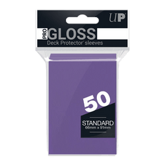 PRO-Gloss Standard Deck Protector Sleeves Purple Gloss
