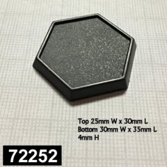 72252 - 1 Inch Hex Gaming Base (20)