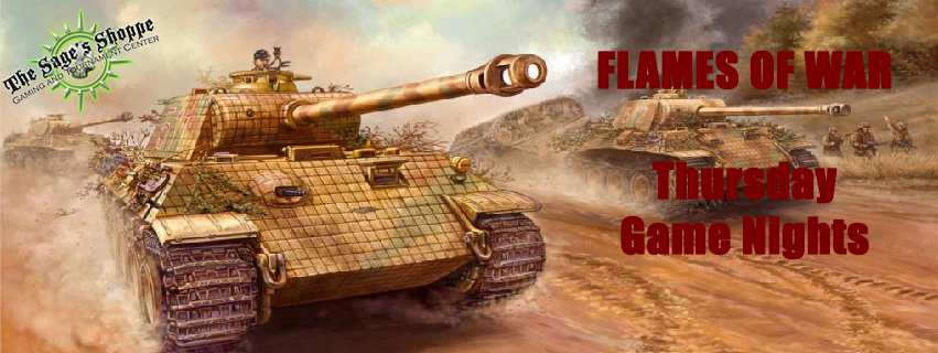 The Sage's Shoppe Gaming and Tournament Center: Flames of War Thursday Game Nights