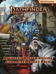 Pathfinder RPG (2nd Edition) Advanced Player’s Guide - Character Sheet Pack
