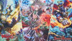 Cardfight!! Vanguard G: Character Booster 02 We Are!!! Trinity Dragon - Sneak Preview Playmat