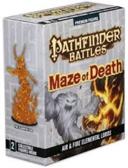 Pathfinder Battles: Maze Of Death Case Incentive - Fire Elemental Lord And Air Elemental