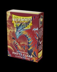 Dragon Shield Sleeves: Japanese Matte Clear Outer Sleeves (Box Of 60)