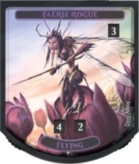 Relic Tokens: Relentless Collection - Faerie Rogue (Flying) - Ultra Pro Tokens - Foil
