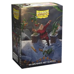 Dragon Shield Sleeves - 100ct Box Brushed Art - Christmas 2023