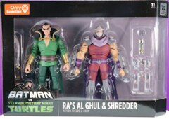 Batman Vs TMNT Ra's Al Ghul And Shredder Action Figure 2-Pack