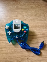 Clear Blue Gamestation Controller For Dreamcast