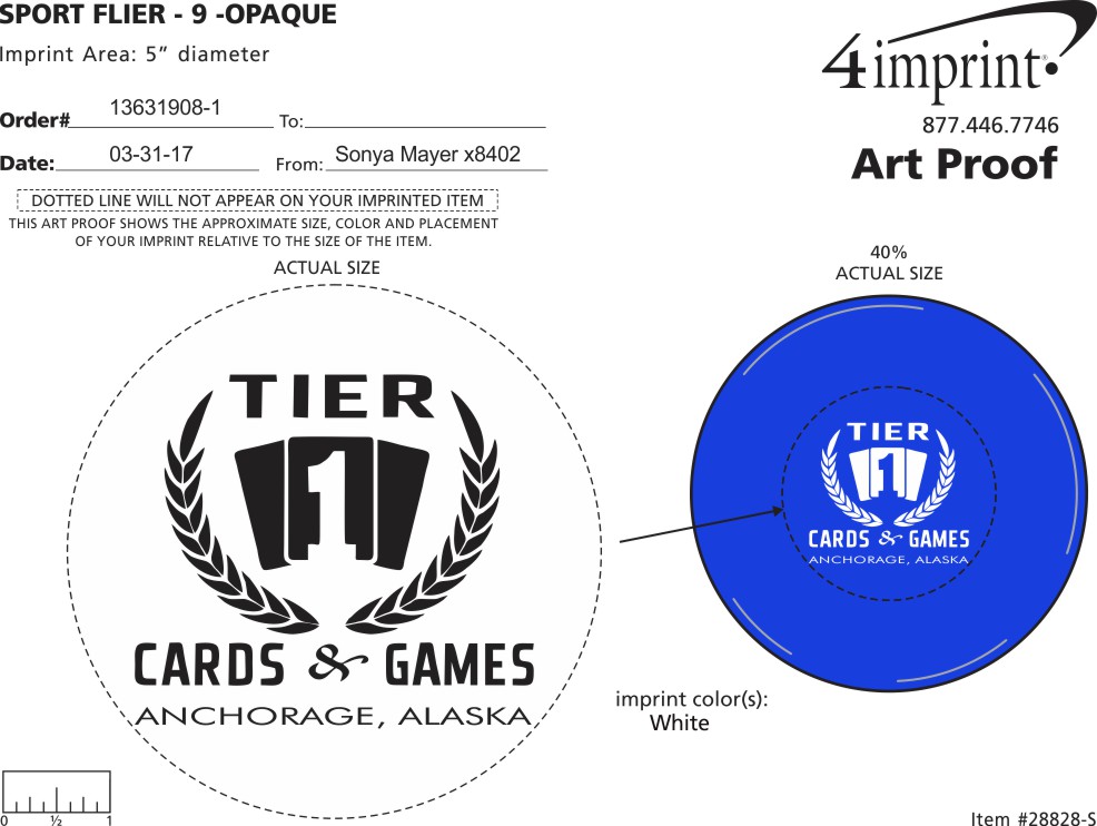 Tier 1 Frisbee / Sport Flier