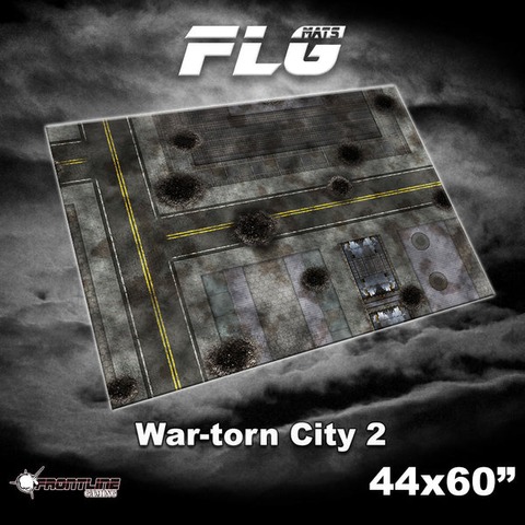 FLG Gaming Mat: War-torn City 2  44 x 60