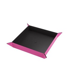 Gamegenic Magnetic Dice Tray Square Black/Pink - GGS6049M
