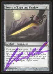 Signed Sword of Light and Shadow _A0137