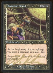 Phyrexian Arena Foil Signed _A2159