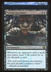 Non Factory Cut (NFC) - Painful Quandary - Scars of Mirrodin Foil _B1047