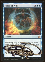 Force of Will - NM Foil Signed _A3099