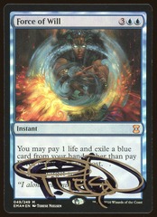 Force of Will - NM Foil Signed _A3100
