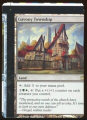 Non Factory Cut (NFC) - Gavony Township - Innistrad Foil _B1050