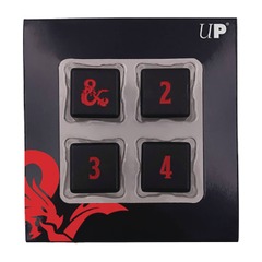 Heavy Metal Black & Red D6 Dice Set for Dungeons & Dragons