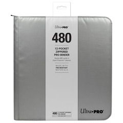 Ultra Pro 12-Pocket Zippered PRO-Binder - Silver