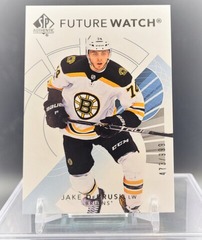 Jake Debrusk 2017-18 - Rookie Future Watch Sp Authentic