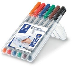 Mat Markers (Non-permanent / 1.0 MM Tip / Set of 6)