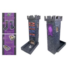Castle Keep - Dice Tower w/ Magnetic Dry-Erase Turn Tracker