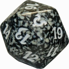 MTG Spin Down Life Counter D20 Dice Avacyn Restored Black