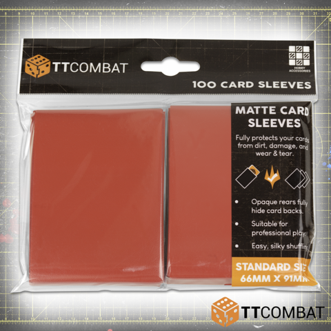 TTCombat 100 Standard Gaming Sleeves (Red)