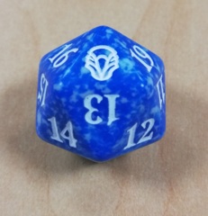 MTG Spin Down Life Counter D20 Dice Dominaria - Blue