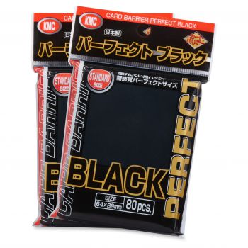 KMC- Sleeves 80ct (Perfect Size) - Topload BLACK