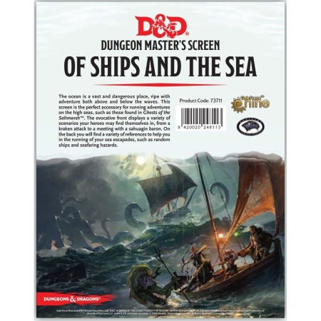 DM screen Of Ships and the Sea
