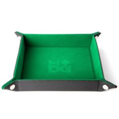 Metallic Dice Games: GREEN dice tray (4-sided)